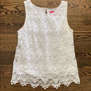 Lilly Pulitzer for Target Eyelet Sleeveless Top
